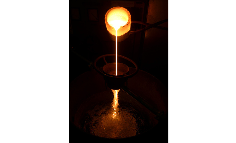 SAVECO2_Wassergranulation im Schmelzlabor des FEhS SAVECO2_Wassergranulation im Schmelzlabor des FEhS