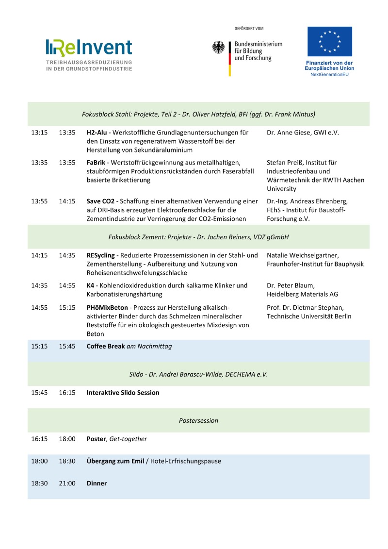 KlimPro_Industrie_2_Statuskonferenz_Agenda_Seite_2 KlimPro_Industrie_2_Statuskonferenz_Agenda_Seite_2