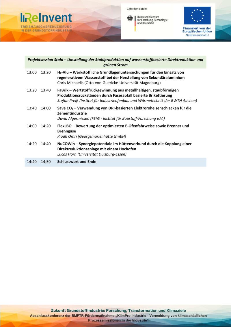 KlimPro_Industrie_Abschlusskonferenz_Agenda_V4_04 KlimPro_Industrie_Abschlusskonferenz_Agenda_V4_04